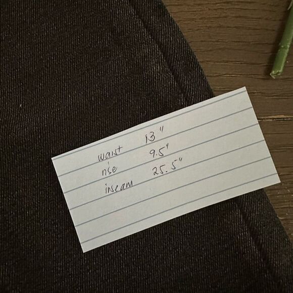 Free People x Sandrine Rose Black Acid Washed Straight Leg Distressed Jeans 24 - Picture 7 of 7